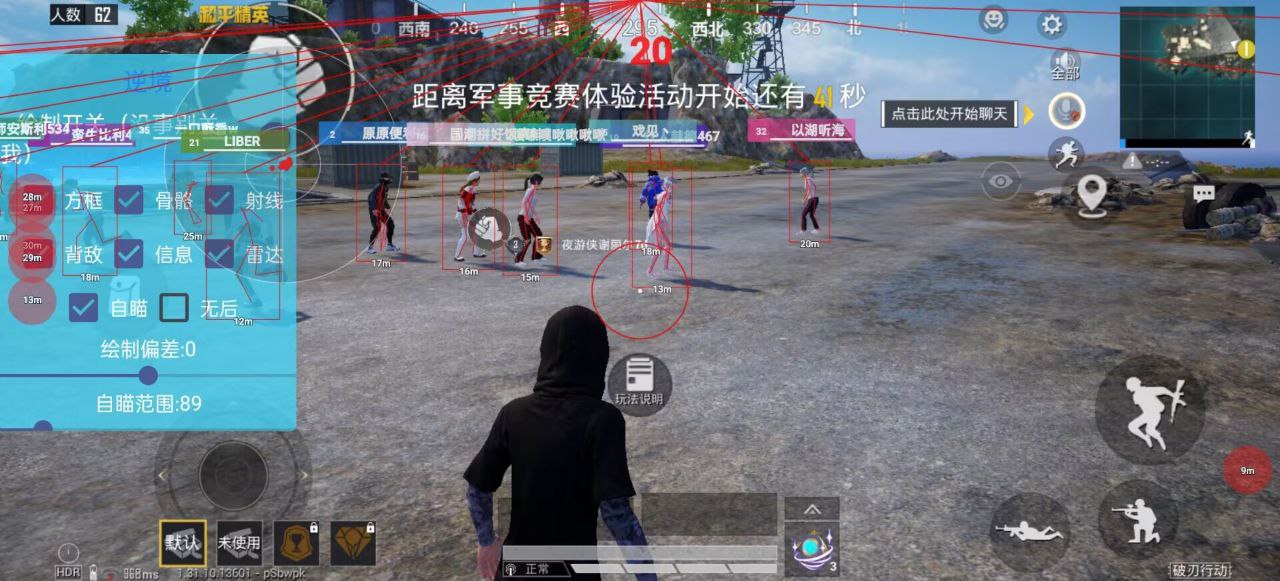 和平精英外挂【豌豆直装V1.0】漏打自瞄 喷子自喵 狙击枪自喵 全枪无死角漏打 追踪扫车打鸟